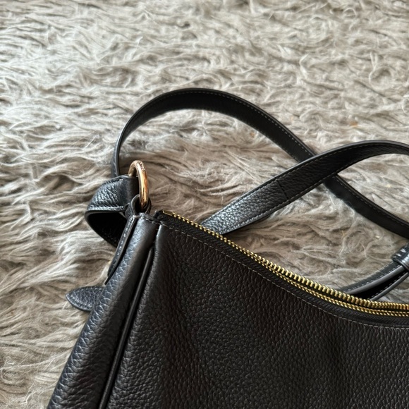 Coach Ellie File Bag Pebbled Leather/Gold/Black - Picture 7 of 14